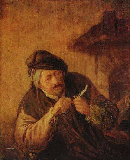 Adriaen van ostade Cutting the Feather china oil painting image